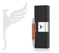 Hörner Parvus Stylo à bille I Mini stylo en bois de palissandre marron I Petit Kuli pour chemise et sac I Couleur d'écriture bleu I D1 mine I Design moderne (palissandre)