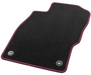 Hörsteler 1 08/5747 00 20 19 Tapis de Véhicule Sky Line, Noir/Magenta, 4 Pièces
