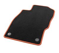 Hörsteler 1 08/6158 00 20 16 Tapis de Véhicule Sky Line, Noir/Orange, 4 Pièces