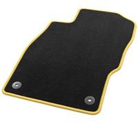 Hörsteler 1 08/7014 00 20 50 Tapis de Véhicule Sky Line, Noir/Jaune, 4 Pièces