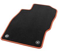 Hörsteler 1 08/7849 00 20 16 Tapis de Véhicule Sky Line, Noir/Orange, 4 Pièces
