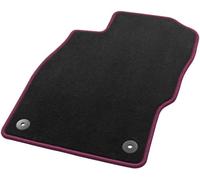 Hörsteler Tapis de Véhicule Sky Line, Noir/Magenta, 4 Pièces