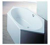 Hoesch Armada six baignoire d'angle 6175.010 180x80cm, blanc