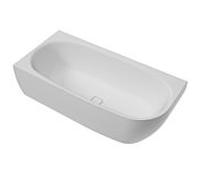 Hoesch iSENSI Eck-Badewanne 3864.010 180x80cm, linke Ausführung, weiß, 182 l, Überlaufbefüllung, chrom