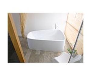 Hoesch bain match0 singlebath 3699010 179,8 x 117,3 cm, pose libre, débordement droite