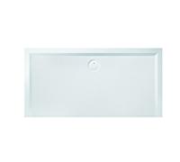 Hoesch douche en Muna minérale Muna 4205.010 160 x 90 x 3 cm, blanc , en Solique, antidérapant