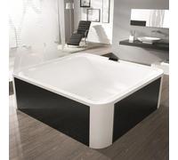 Hoesch Ergo+ baignoire autoportante 207.5x195 cm rectangulaire blanc-noir-bicolore 6444.010305552
