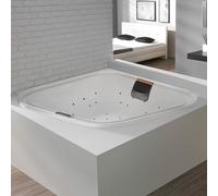 Hoesch ERGO Baignoire balnéo d’angle, 6438S.010305,