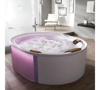 Hoesch ERGO Baignoire balnéo en îlot, ovale, 6442S.010305552,