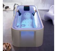 Hoesch ERGO Baignoire balnéo en îlot, softcube, 6441S.010305550,