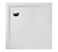 Hoesch Hoesch Bac à douche en minéral Muna Solique 100x100x3 cm, blanc, sans antidérapant Quantité:1