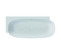 Hoesch Hoesch Baignoire autoportante LABRILLIANTE ÜL-Gar. Com, noir-blanc, 180x80 cm, gauche Quantité:1