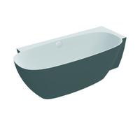 Hoesch Hoesch Baignoire îlot LABRILLIANTE ÜL-Gar. Com, blanc incliné, 180x80 cm, droite Quantité:1