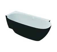 Hoesch Hoesch Baignoire îlot LABRILLIANTE ÜL-Gar. Com +, noir-blanc, 180x80 cm, gauche Quantité:1