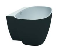 Hoesch Hoesch Baignoire pré-murale LABRILLIANTE 180x80 cm, garantie ÜL Co +, noir-blanc, Soliq. Quantité:1