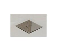 Hoesch cache bonde 118659.305 chromé , carré, pour receveur de douche