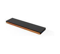Hoesch Hoesch Étagère murale en bois Doussie, avec revêtement PU, résistante à l'eau Quantité:1