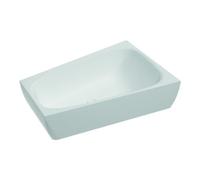 Hoesch Hoesch iSENSI Baignoire trapèze 150x100 cm, droite, trop-plein + robinet, blanc Quantité:1