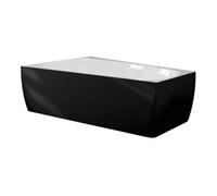 Hoesch Hoesch iSENSI Baignoire trapèze 180x120 cm, L, 1- Üb.- + AL, c, noir-blanc Quantité:1