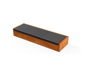 Hoesch Hoesch Marche d'entrée baignoire résistant à l'eau, bois Doussie, avec appui PU Quantité:1