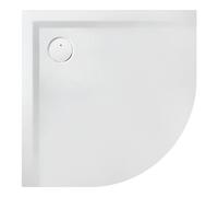 Hoesch Muna Hoesch douche quart de cercle en Muna minérale 4197.730 100 x 100 x 3 cm, gris pierre, en Solique, antidérapant