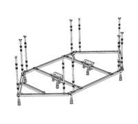 Hoesch Hoesch Support spécial hexagonal, 205x100 cm, pour baignoire Quantité:1
