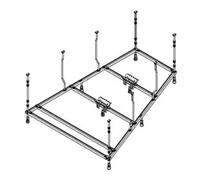 Hoesch Hoesch Support spécial trapèze, 150x100 cm, droit, pour baignoire Quantité:1