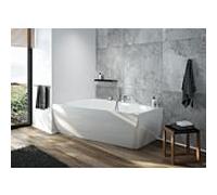 Hoesch baignoire iSENSI 3957.010 150x100cm, gauche, blanc , 147 l, trop-plein, blanc