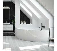 Hoesch iSENSI Baignoire d’angle, avec tablier, 3827.010,