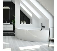 Hoesch iSENSI Baignoire d’angle, avec tablier, 3857.010,