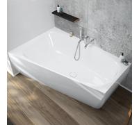 Hoesch iSENSI Baignoire d’angle, avec tablier, 3900.010,