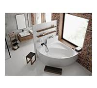 Hoesch baignoire d'angle iSENSI 3896.010 150x150cm, blanc , 272 l, remplissage par trop-plein, blanc