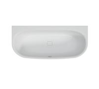 Hoesch iSensi baignoire murale 180x80 cm ovale blanc 3848.010