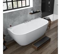 Hoesch iSENSI Baignoire semi-îlot, avec tablier, 3967.010,