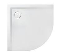 Hoesch Muna Hoesch douche quart de cercle en Muna minérale 4195.730 80 x 80 x 3 cm, gris pierre, en Solique, antidérapant