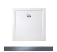 Hoesch bac à douche en Muna minérale 4161xA730 90x90x3cm, gris pierre, solique
