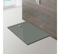 Hoesch Muna S receveur de douche en fonte minérale 4268XA.730 120 x 100 x 3 cm, gris pierre, Solique