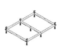 Hoesch Piétement pour receveur de douche, L : 150 l : 100 à L : 200 l : 100 cm, 118976,