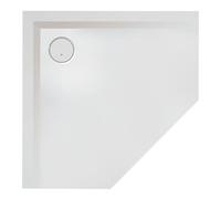 Hoesch douche Muna Hoesch minérale Muna 4219.010 90 x 90 x 3 cm, blanc , en Solique, antidérapant