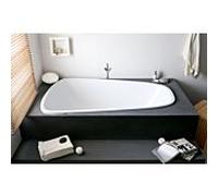 Hoesch SINGLEBATH Duo Oval bain blanc 3686.010, 176,6x114,1cm, intégré, droit