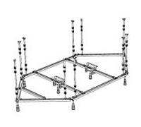 Hoesch Spezial base 120924 pour baignoire, 5569, 6177, 3652