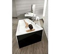 Hoesch Thasos bain 3746.010 modèle droit, 150x100 cm, blanc