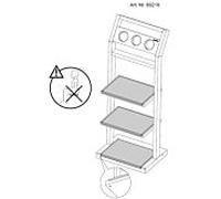 Hoesch valet de nuit 89219 teck, 40x30.5x105.7cm