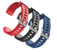 hoeslaw Bracelets de montre de rechange pour ID115plus HR, Very Fit Pro Activity Tracker Bracelets de rechange multicolores Veryfitpro Smart Watch (rouge, bleu, noir)