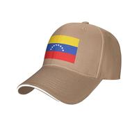 Hoetry Drapeau du Venezuela Picture Casual Casquette de baseball générale noire : confortable, respirante, naturel, Taille unique