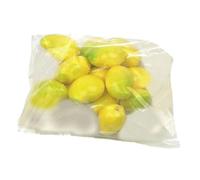 HOFALUYUSUN Lot de 10 fruits artificiels, cerise, mangue, pastèque, banane, citron vert, fraise, petit accessoire de photographie, décoration d'intérieur, mangue jaune
