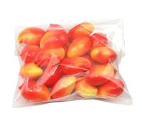 HOFALUYUSUN Lot de 10 fruits artificiels, cerise, mangue, pastèque, banane, citron vert, fraise, petit accessoire de photographie, décoration d'intérieur, mangue rouge