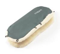 Hofbrucker Chauffe-mains / poussette en peau d'agneau véritable, poussette, poussette de sport, remorque de roue/gants chauds, gants fonctionnels, imperméables et coupe-vent