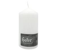 HOFER Blockkerzen 3 pièces - Bougies de couleur crème Ø 8 x 15 cm - 60h de combustion - Sans gouttes, Sans parfum - Fabriqué en Autriche