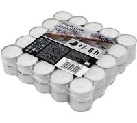 HOFER Bougies à chauffe-plat 450 pièces blanc - 38 mm - 8h de combustion, sans parfum, sans gouttes